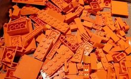 Lego 150 Orangen Teile -I45