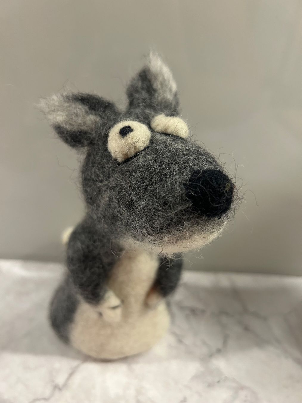 Statuette: Filztier Wolf Filz Tier – Usato da Basel venduto da toy_t8bb