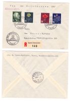 Lettre recommandée  pour Basel cachet J.T. Luzern 1947