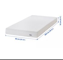 Ikea Matratze ABYGDA 80x200cm Härtegrad mittel,neuwertig