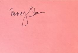 Nancy Sloan Autogramm signiert Karte 10x15cm