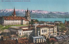 AK Lausanne gel. 9.4.1928