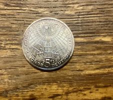 Pièce 5 Deutsche Mark 1973 Copernic état correct