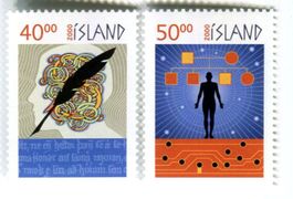 Briefmarken "Millennium". Island