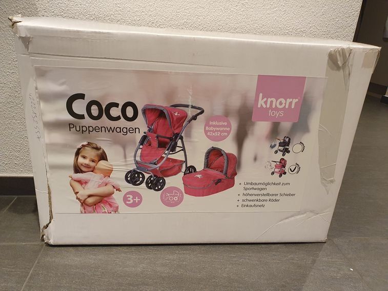  Neu - Knorr Toys - Coco Puppenwagen (Verpackung beschädigt) 