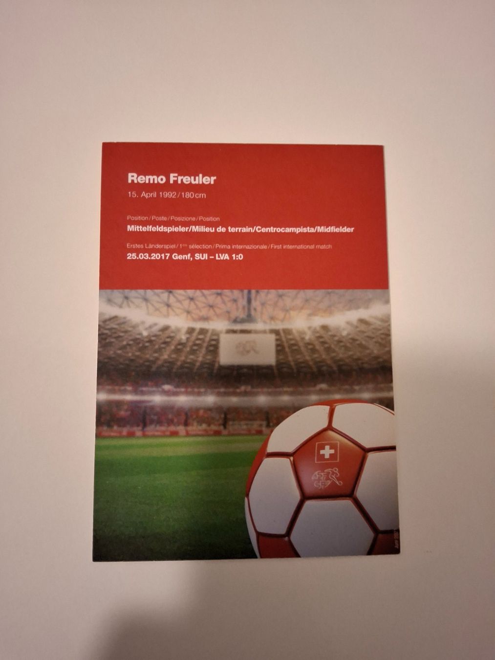 Autografi: Autogrammkarte Remo Freuler – Usato da Tann venduto da RahelS. 1