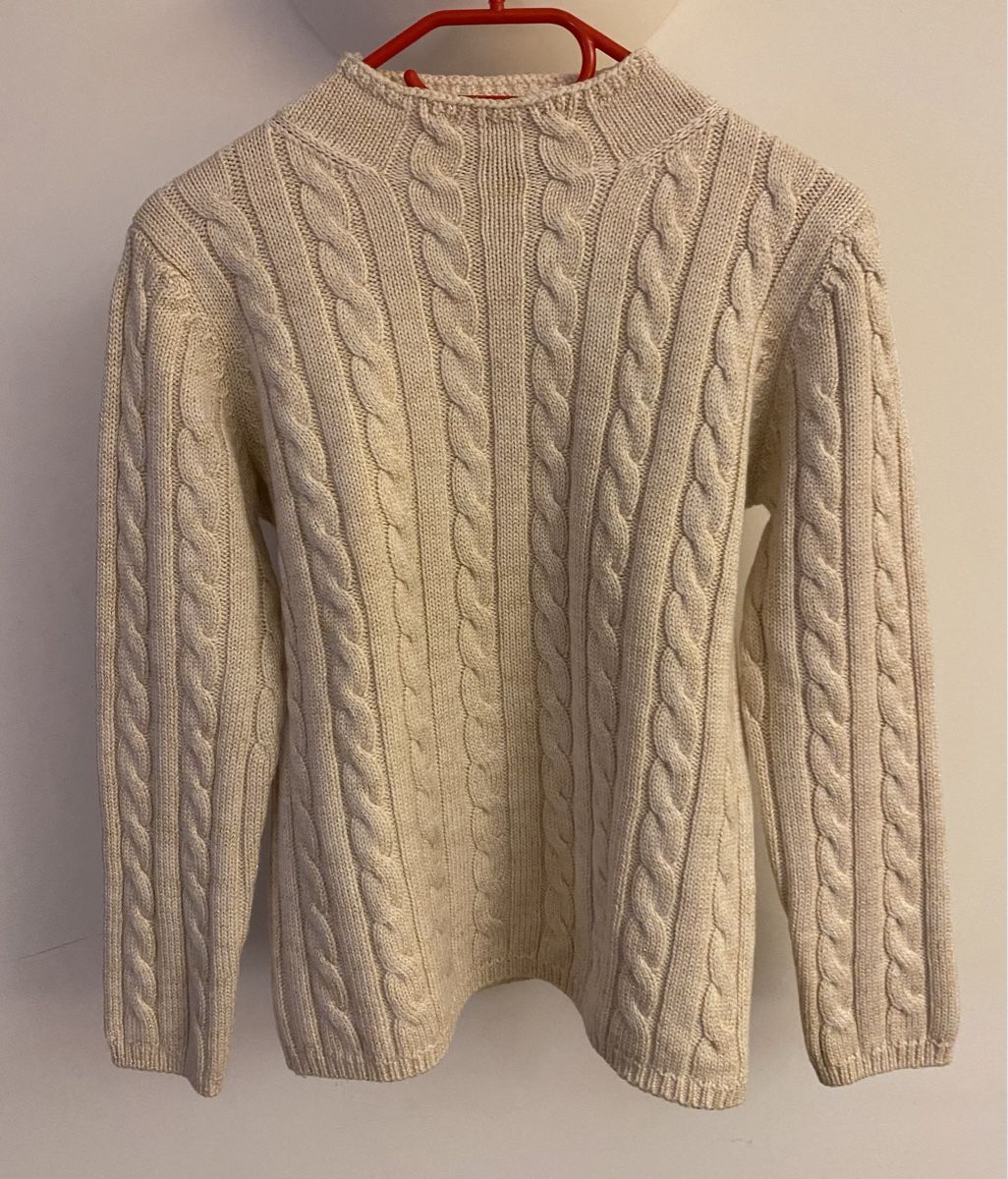Maglioni & Felpe: Cremefarbener, weicher Zopfmuster-Pullover von Cassis Gr.38 – Usato da Jona venduto da Flamingoo 2