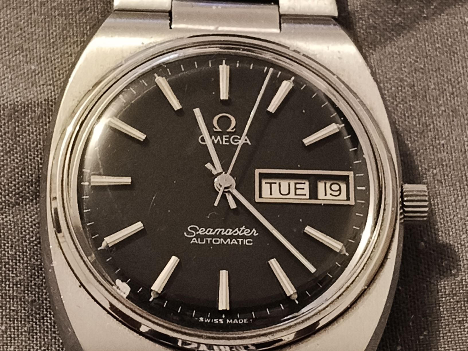 Omega Orologi: Omega "Seamaster"-autom.Herrenuhr, antik,läuft einwandfrei – Usato da Glattbrugg venduto da tarnkappenbomber