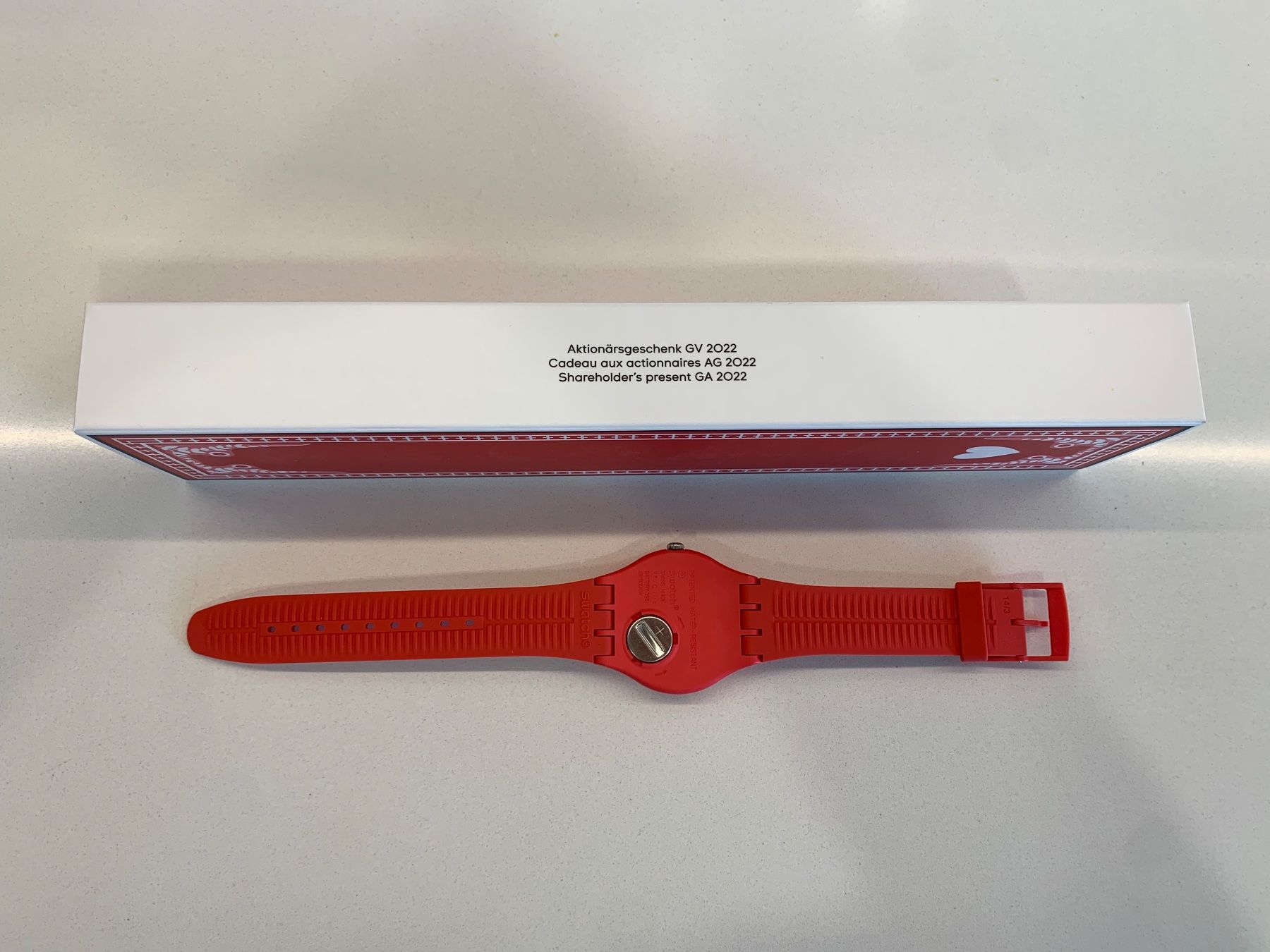 Swatch Orologi: Swatch Aktionärs-Uhr 2022 – Nuovo e nell'imballaggio originale da Zug venduto da celinaweiss 1