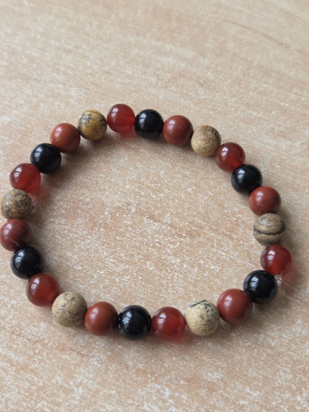 Bracciali & Braccialetti: Gemischtes Naturstein Elastarmband 19cm Neu – Nuovo (secondo la descrizione) da Winterthur venduto da katzen07