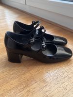 Jonak Mary Jane Shoes Black Patent Leather Size 38