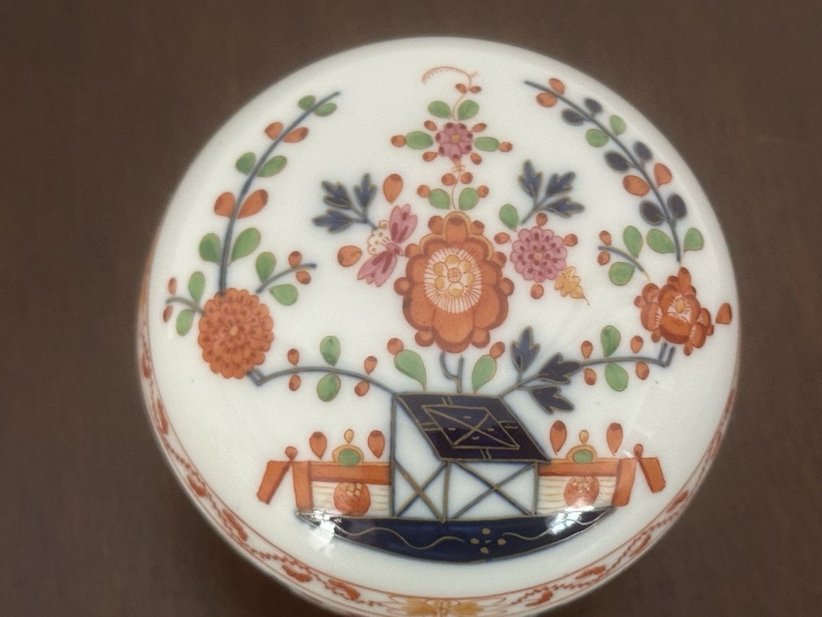Zuccheriere: Meissen Tischenmuster Deckeldose – Usato da Herbriggen venduto da Sehrazade 1