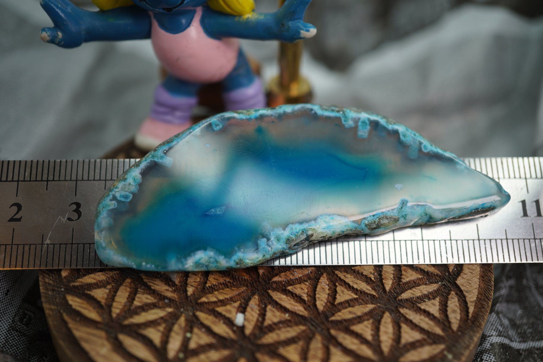 Minerali & Pietre curative: Achat  Scheibe  Blau  Wunderschön       ab  1.-     Räumung – Nuovo e nell'imballaggio originale da Eschenbach SG venduto da topstone 6