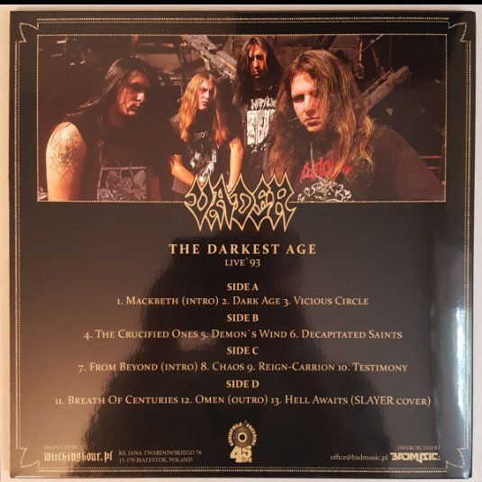 Schallplatten: Vader The Darkest Age Live 93 - Vinyle Limited- Numbered – Neu und originalverpackt aus St-Prex von eme_kc29 1