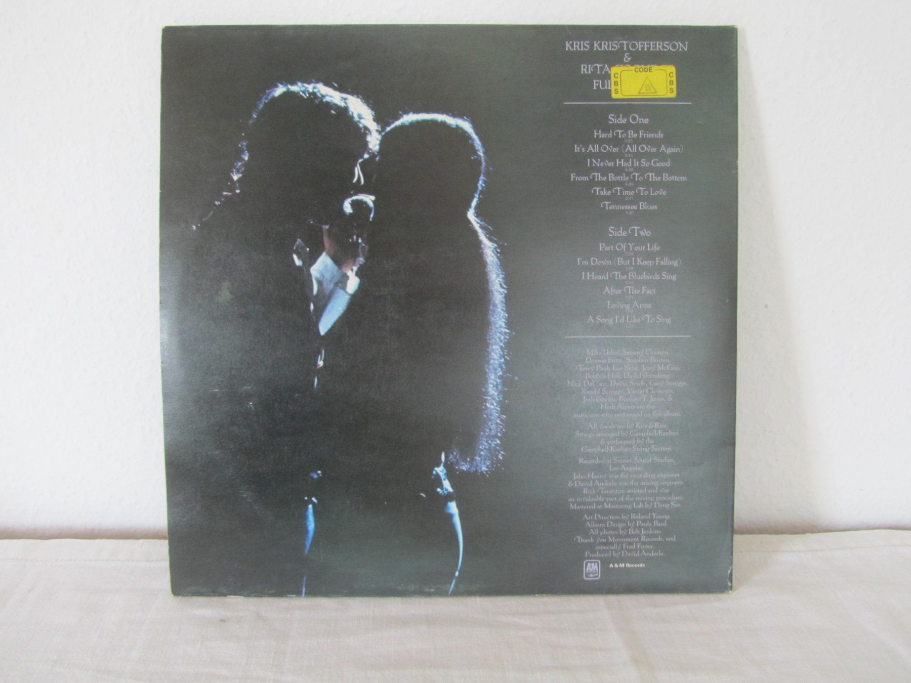 Dischi in vinile: Kriss Kristofferson & Rita Coolidge:  Full Moon – Usato da Seengen venduto da mikelele 4
