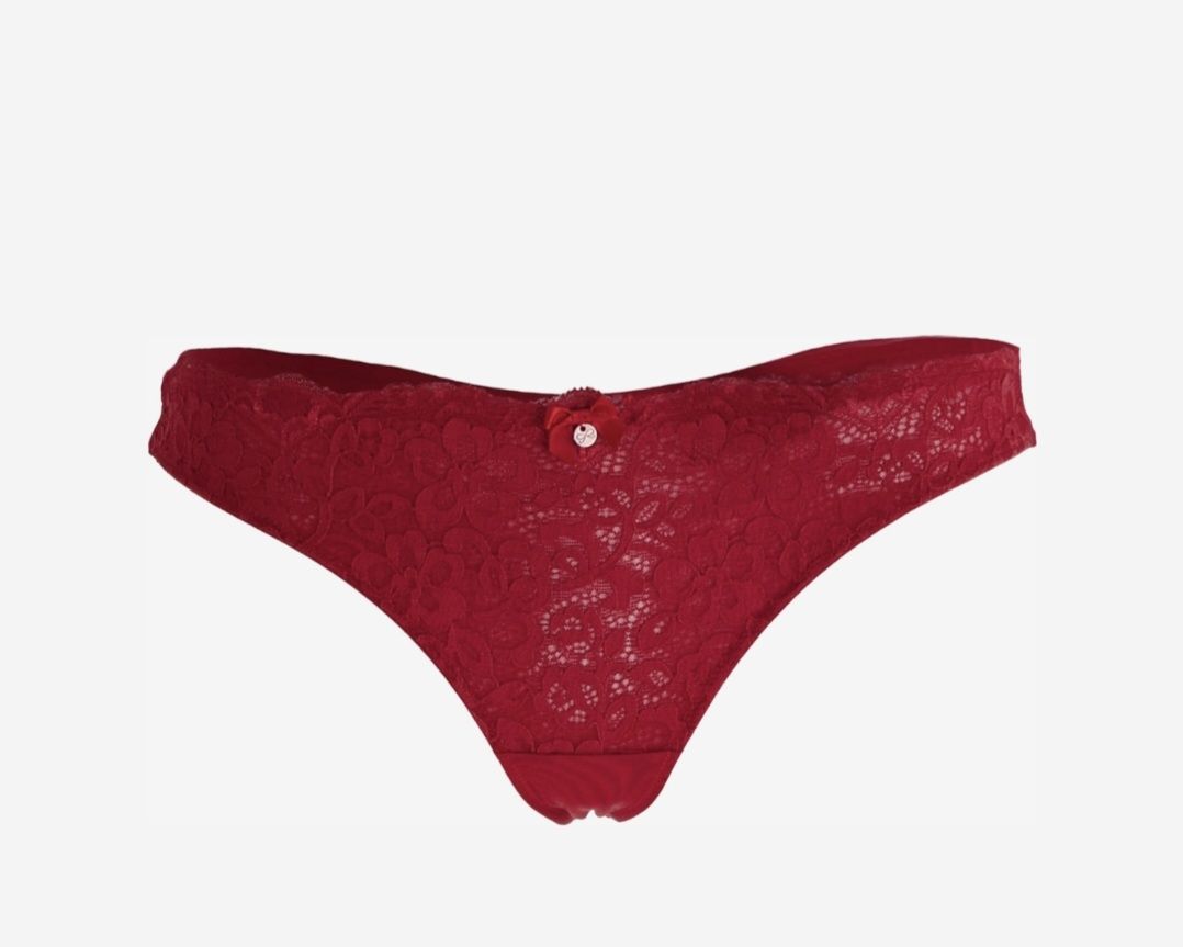 Hunkemöller Sonstige Unterwäsche: String Tanga Spitze Rot Grösse XS neu – Neu und originalverpackt aus Mollis von Fr.Dieti 2