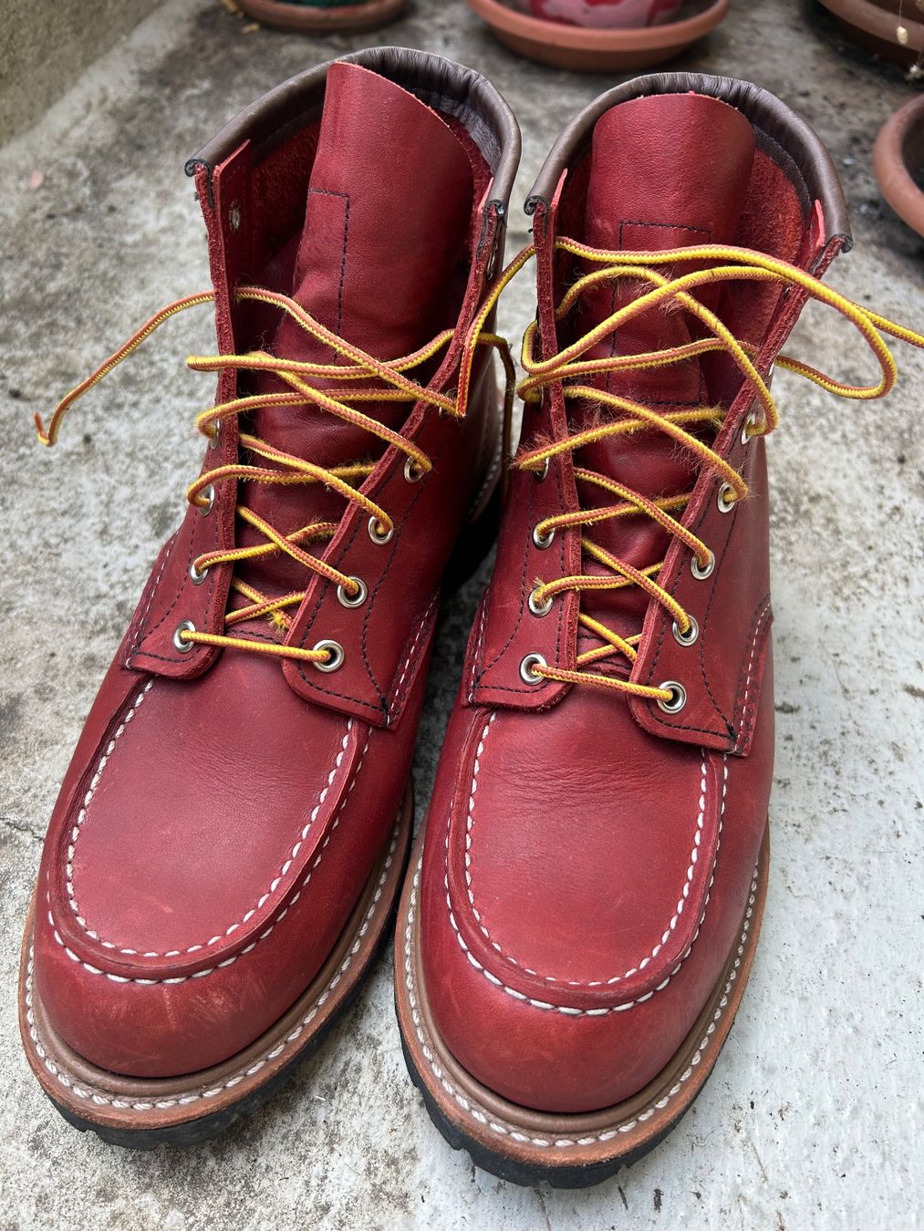 Red Wing Scarpe da uomo: RED WING 8209 Norway Moc Boots Leder – Usato da basel venduto da cac_h9p8 4