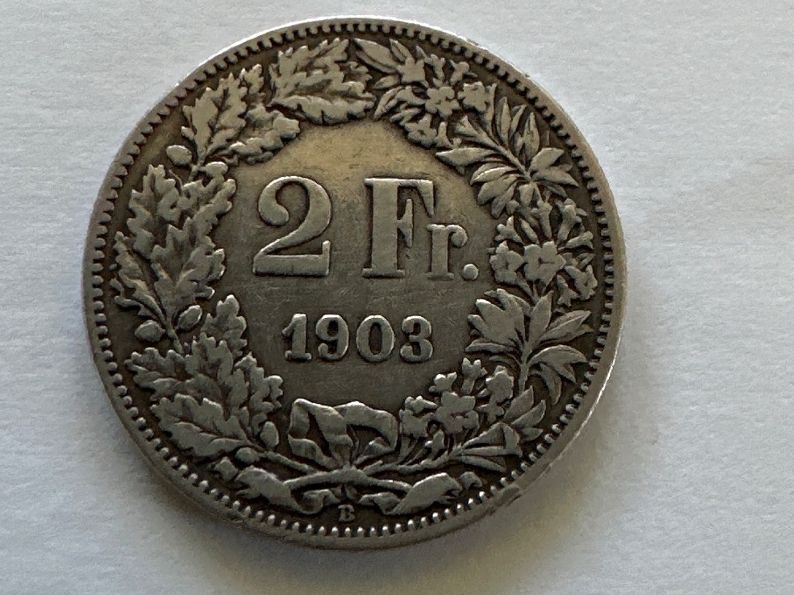 Tutti le monete: 2fr., 1903 – Usato da Erlach venduto da gubbe1 1