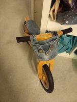 Holzlaufrad Scooterbike mit Tasche und Glocken