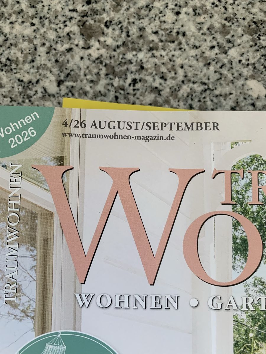 Zeitschriften & Magazine: Traumwohnen August/September 2026 – Gebraucht aus Ellikon an der Thur von Bali1999 1