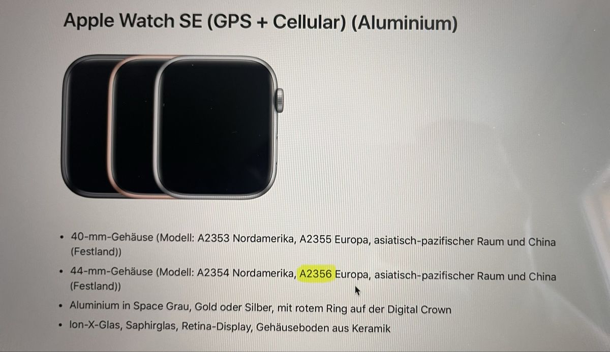 Apple Smartwatch: Apple Watch SE mit GPS + Cellular – Usato da Bürglen TG venduto da Ghost84 7