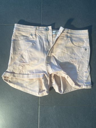 Rose Sommer-Shorts, destroyed Look, Grösse S