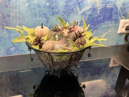 Herbstdeko Kerzenständer Hergiswil Weihnachtsdeko Tischdeko