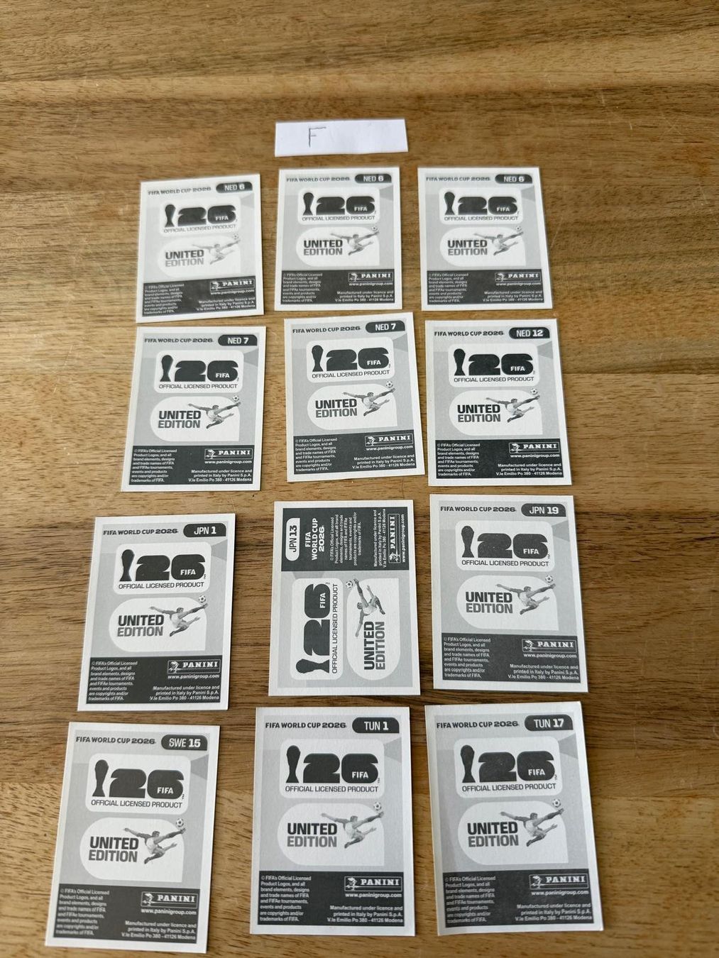 Panini Carte collezionabili: Panini 2026 Gruppen F-J – Nuovo (secondo la descrizione) da Känerkinden venduto da Mailtotini 1