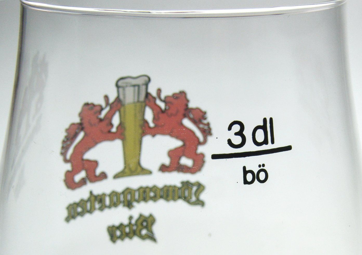 Bicchieri: Brauerei Löwengarten ehemals Rorschach Tulpenglas - Bierglas – Usato da Schmitten FR venduto da Rimonimus 2