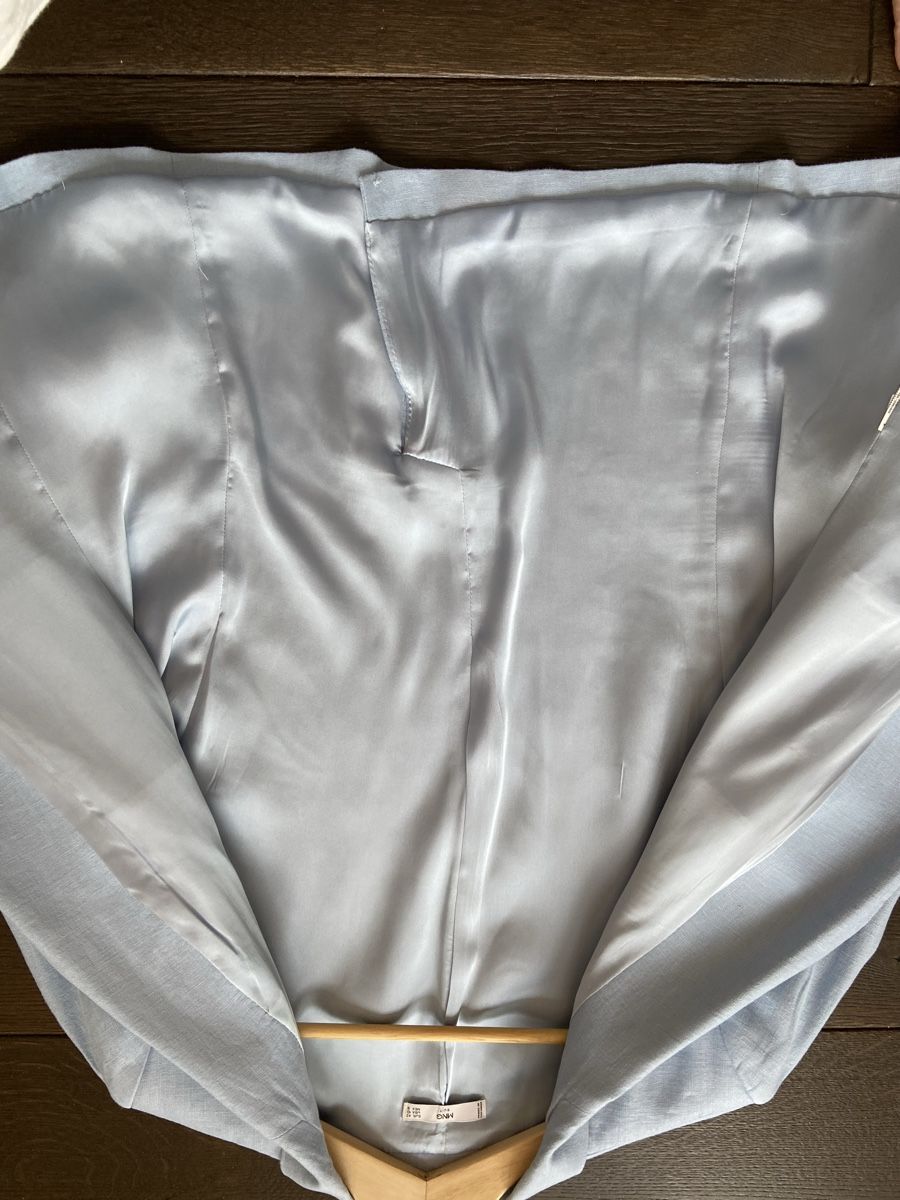 Mango Jacken: Leinenblazer hellblau 40/42 gereinigt, Mango – Neu (gemäss Beschreibung) aus Pratteln von Arthband 1