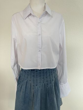 Elegante Bluse, Baumwolle, Grösse S-M, Neu! NP 59.-