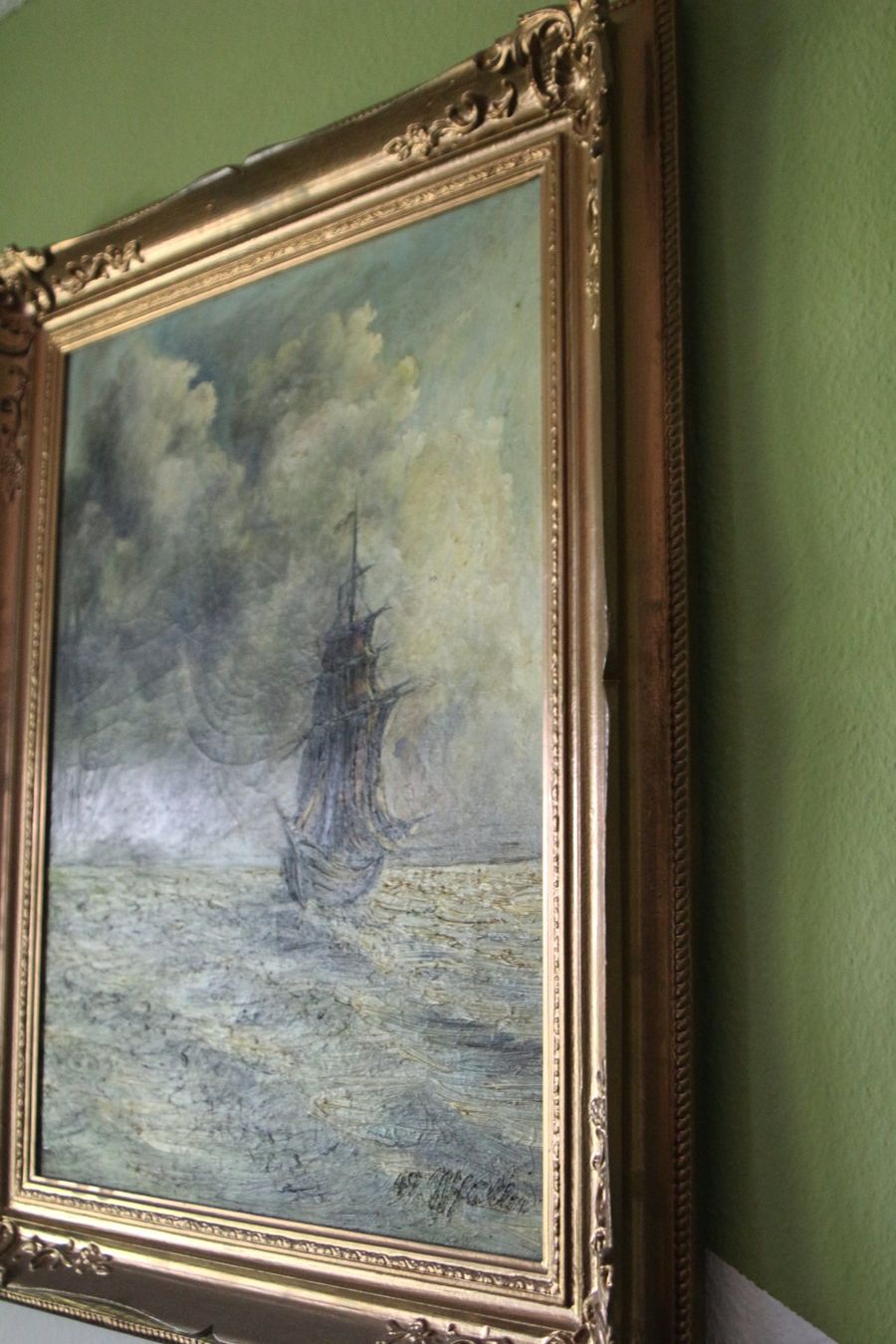 Tableaux: Schiffsbild mit Holzrahmen – D'occasion à Benglen par polli77 3