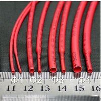 Schrumpfschlauch rot, 1m,  1mm