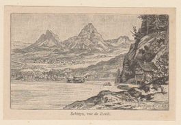 Brunnen + Treib   : altes Bildli (Stich ?) von Benziger &Co