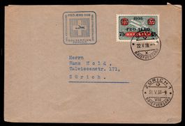 CH - Flugpost - Sonderflug - SF 38.1m - Pro Aero 1938