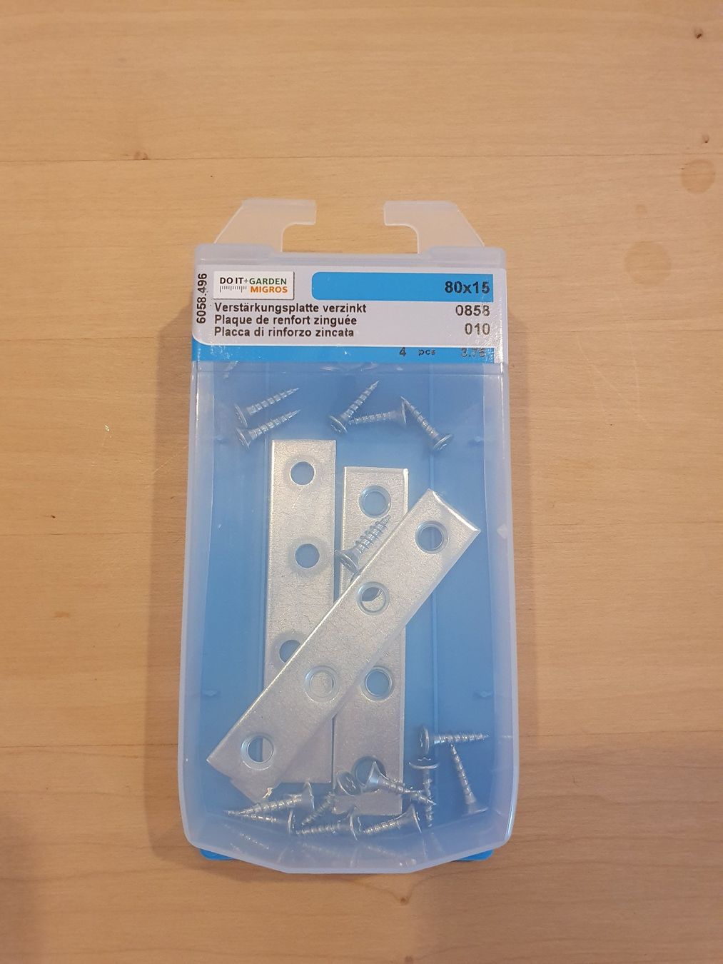 Ferramenta: 3x Verstärkungsplatte 80x15mm – Usato da Bern venduto da soledurner