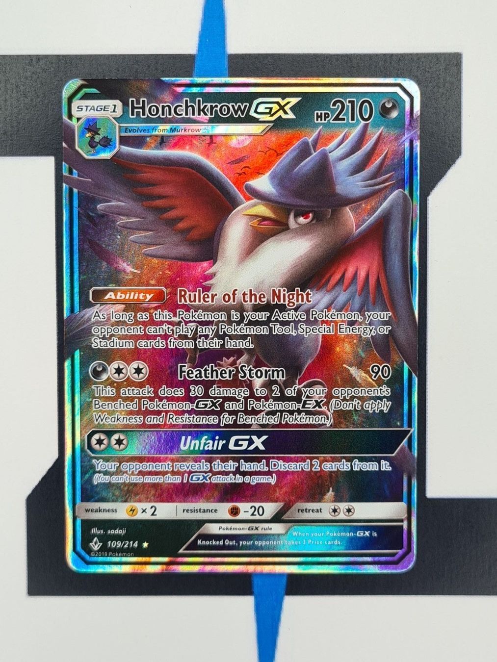 Pokémon Carte collezionabili: Honchkrow GX UNB109 EN NM – Nuovo (secondo la descrizione) da Basel venduto da Zadoys