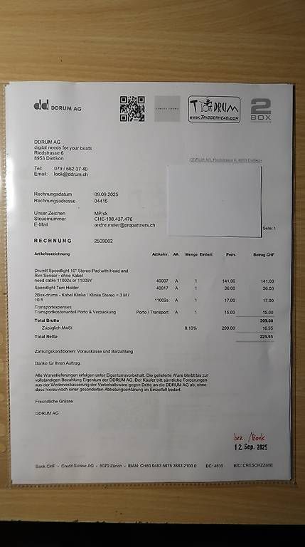 2Box Strumenti musicali: 2Box 10 Zoll Tom mit Restgarantie – Usato da Rafz venduto da andy-music01 4