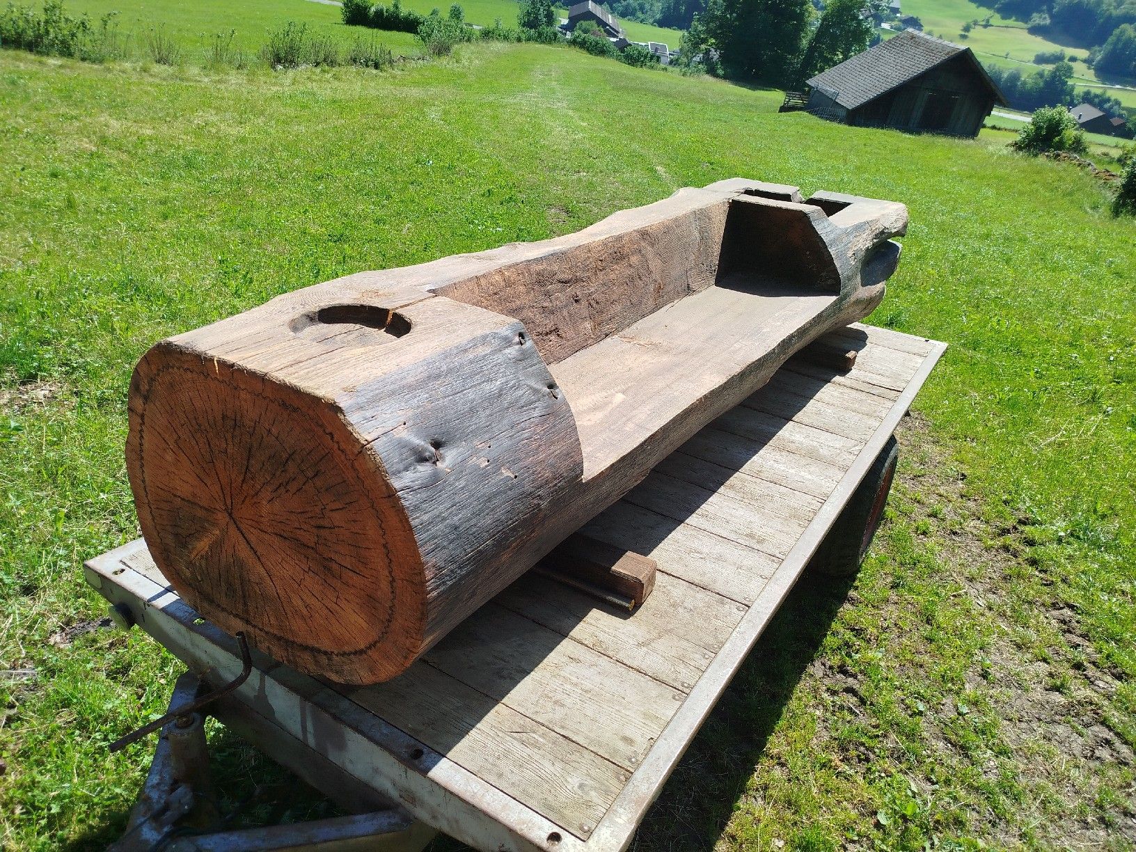 Bänke: Brunnen aus Holz Bank – Neu (gemäss Beschreibung) aus Mitlödi von HaHa79