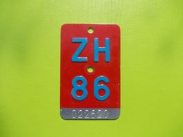 Velonummer / Fahrradnummer ZH 86 ... zum 40. Geburtstag !