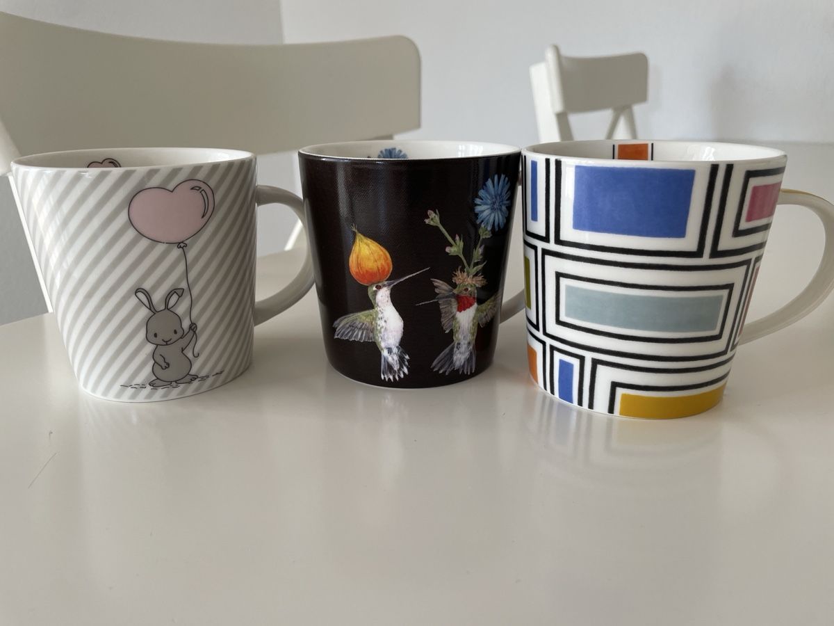 Tazze: 3er Set Teetassen, verschiedene Motive – Usato da Koppigen venduto da BLUE_EYE7