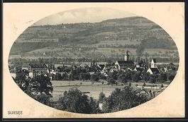 AK Sursee, Gesamtansicht, 1917