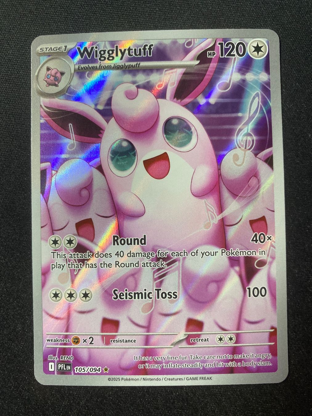 Pokémon Carte collezionabili: Wigglytuff 105 - Knuddeluff - Phantasmal Flames - EN – Nuovo (secondo la descrizione) da Hausen AG venduto da Shrade