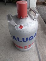 Gasflasche ALU sehr leicht, voll plombiert, teilbefüllt