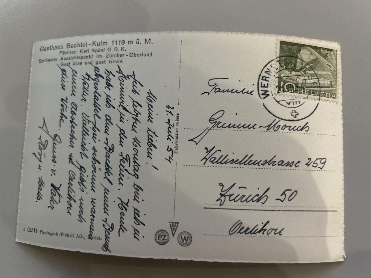 Cartes postales: Alte Ansichtskarte Bachtel Kulm Churfirsten – D'occasion à Rüdlingen par Lichee 2