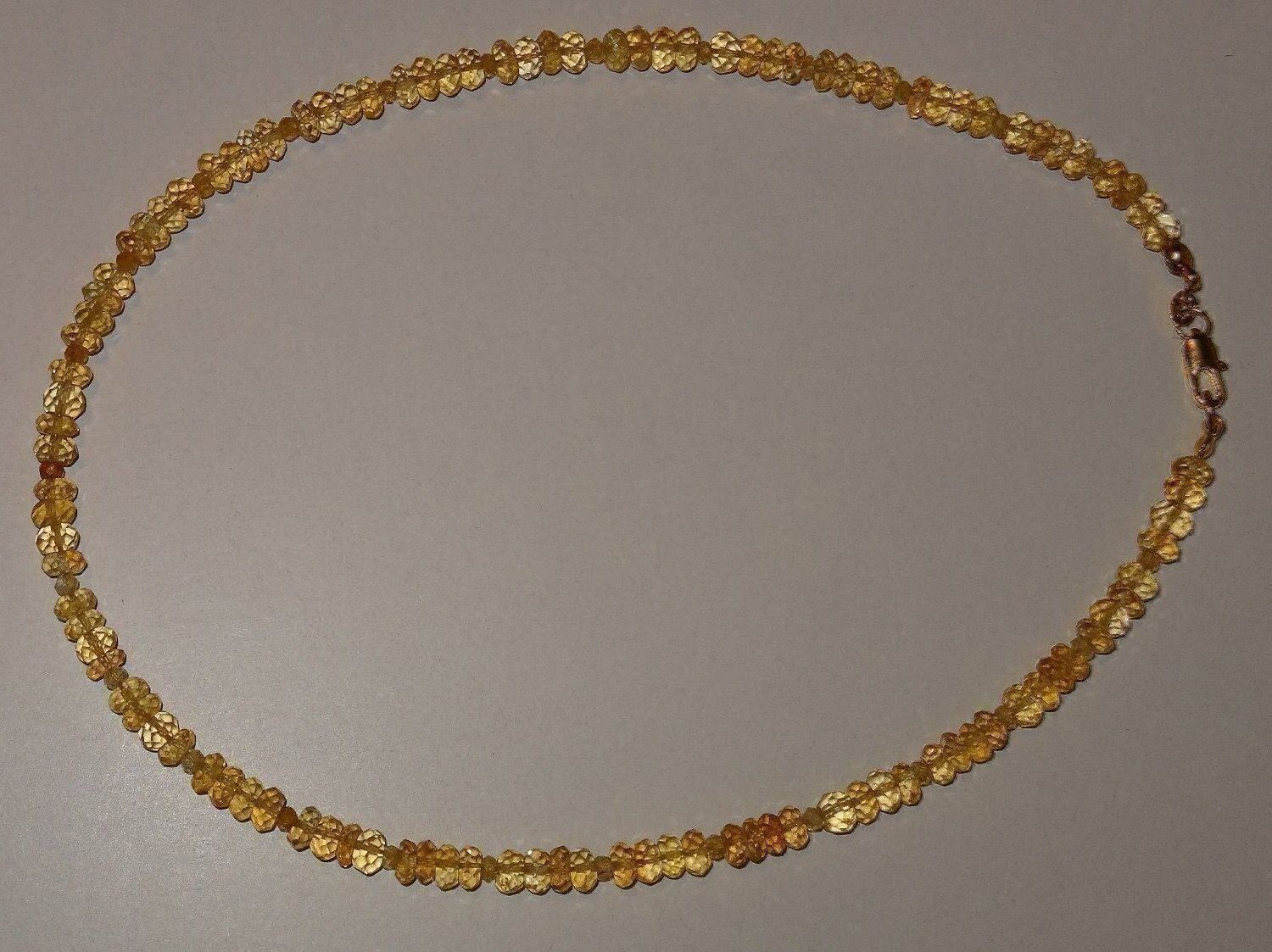 Catenine: Halskette mit echten Citrin – Nuovo (secondo la descrizione) da Matten b. Interlaken venduto da kero71 5