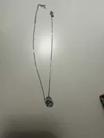 Halskette Swarovski silberfarben mit Steinbesatz