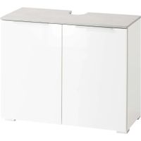 Meuble sous lavabo LIVIQUE Gala blanc et gris
