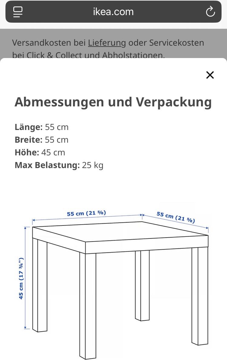 Ikea Tavoli: Beistell-Tisch blau – Usato da Brugg AG venduto da han_2c76 2