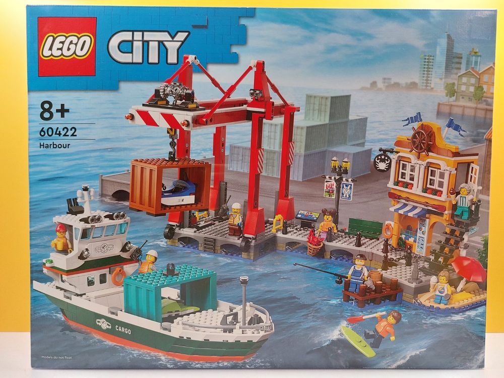 LEGO City 60422 Hafen mit Frachtschiff NEU (Neu und originalverpackt ...